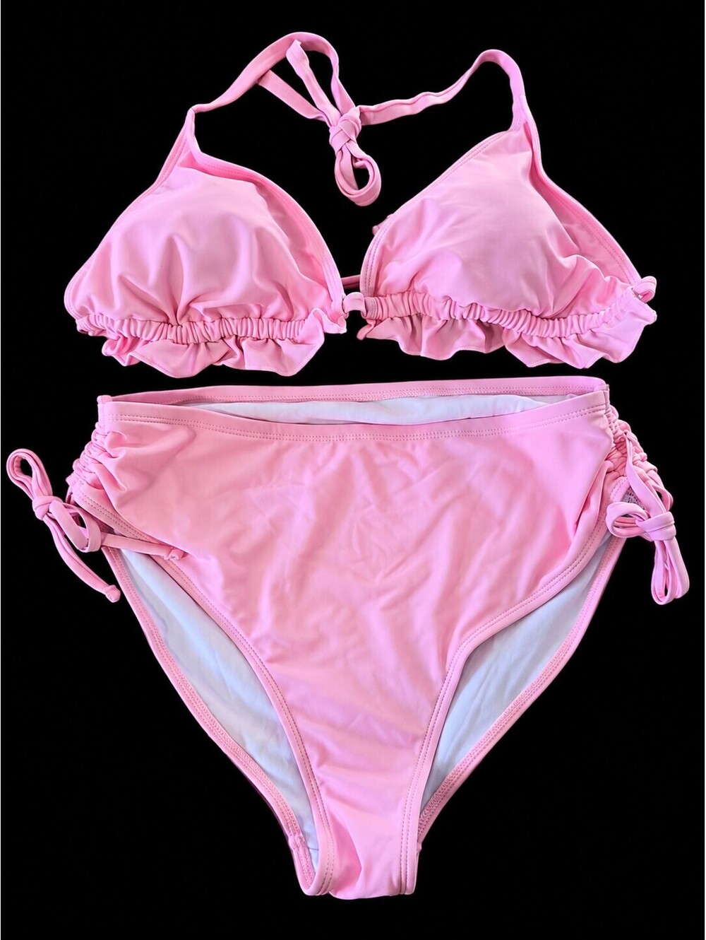 Pink Two-Piece Bikini Swimsuit Set Size 1XL